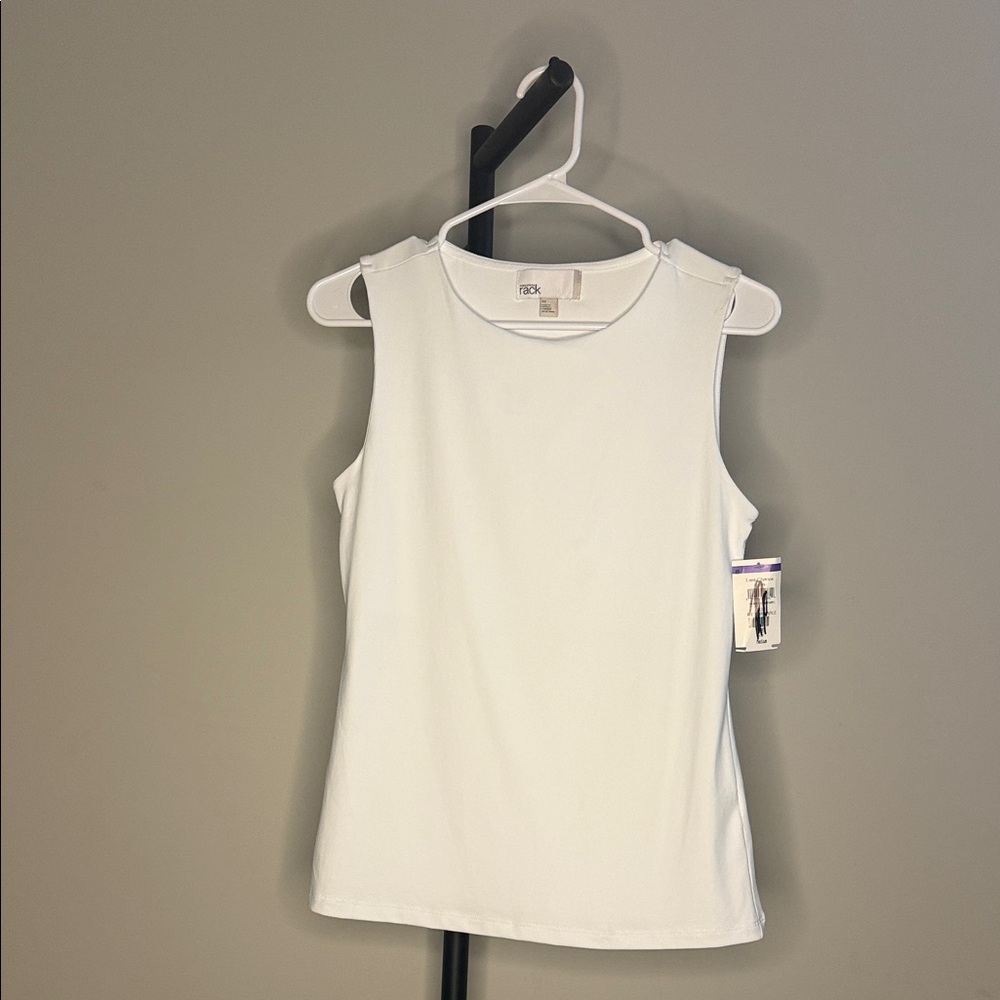 Sport White Tank Top w/ Shelf Bra Size M NWT Nordstrom Rack